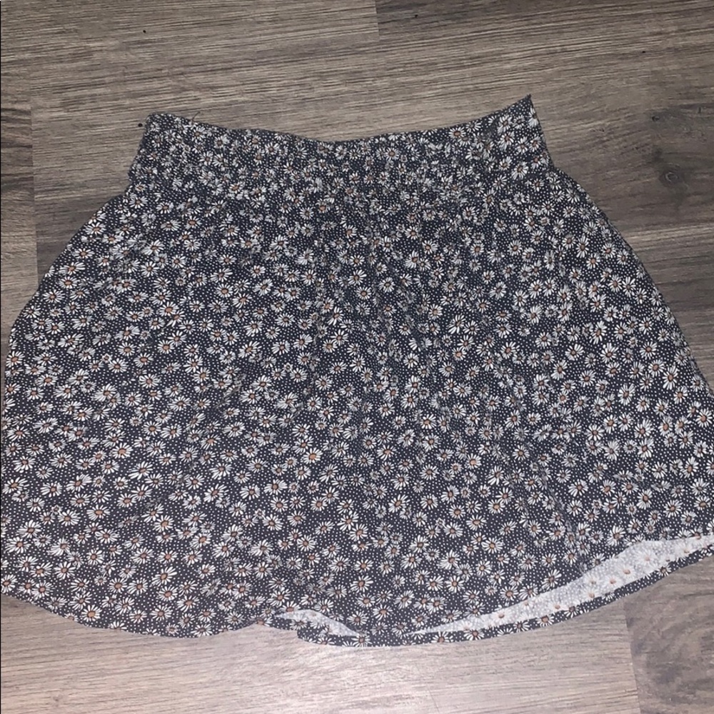 floral mini skirt